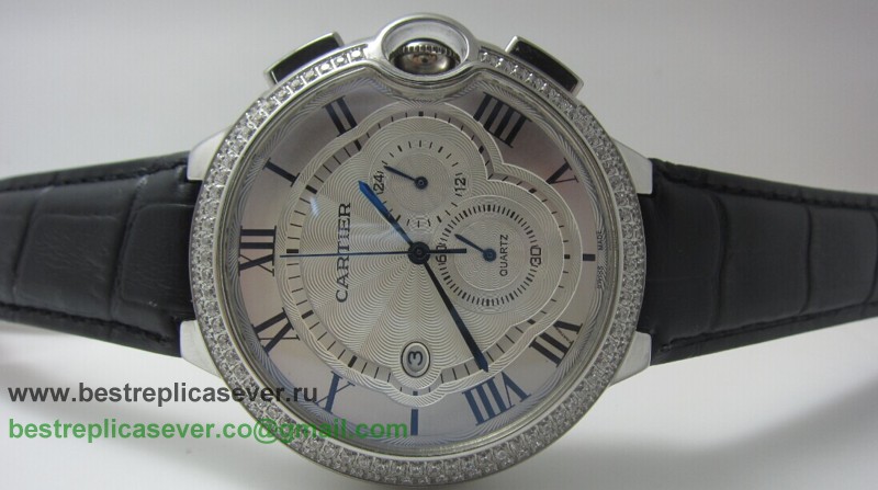 Cartier Ballon bleu de Cartier Working Chronograph Diamonds Bezel CRG84