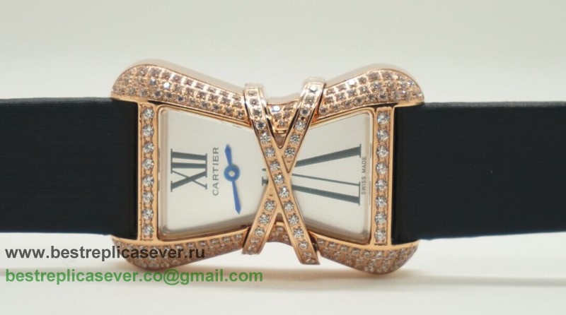 Cartier Tank Quartz Diamonds Bezel CRW37