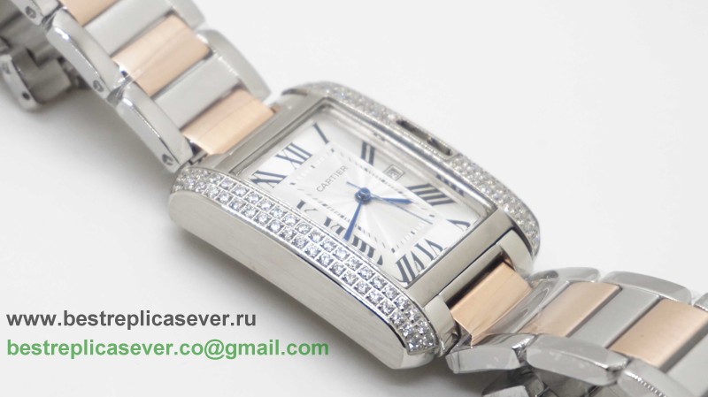 Cartier Tank Quartz Diamonds Bezel CRG155