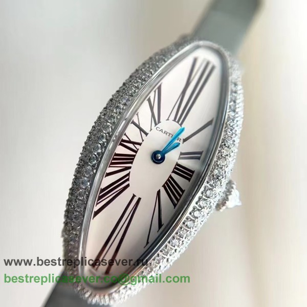 Replica Watch Cartier Baignoire Allongee Quartz Diamonds CRWR30