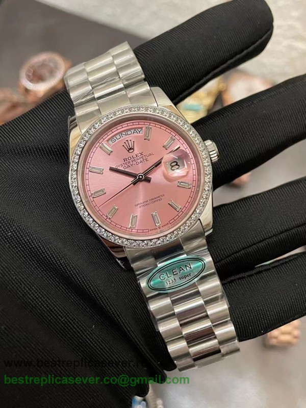 RXGR Rolex Day-Date Automatic S/S 36MM Diamonds Bezel Sapphire RXGR162