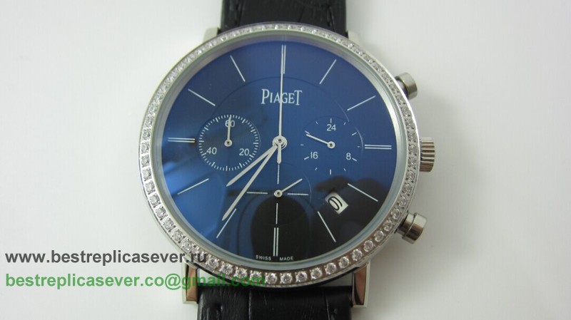 Piaget Working Chronograph Diamonds Bezel PTG28