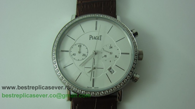 Piaget Working Chronograph Diamonds Bezel PTG30