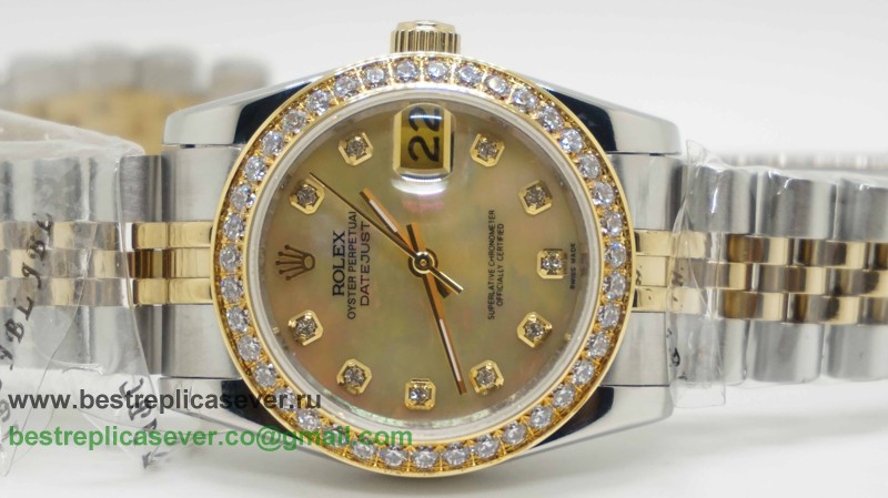 Rolex Datejust Automatic S/S 31MM Diamonds Bezel Sapphire RXW31