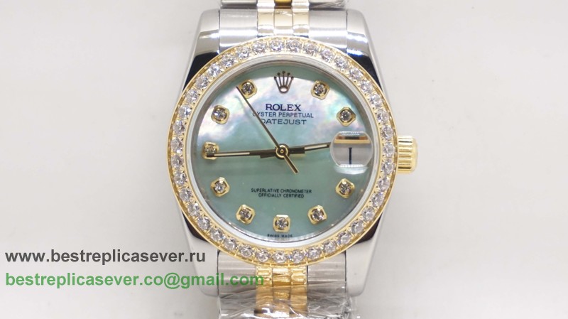 Rolex Datejust Automatic S/S 31MM Diamonds Bezel Sapphire RXW32