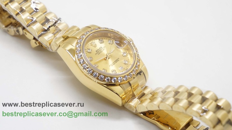 Rolex Datejust Automatic S/S Diamonds Bezel RXW54