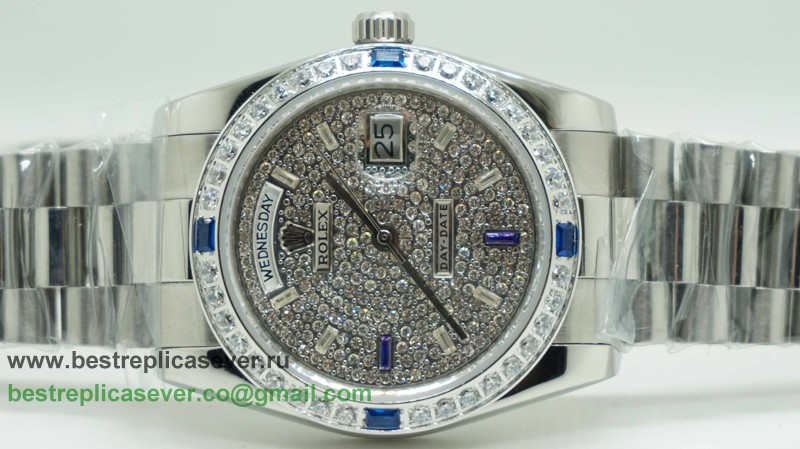 Rolex Day-Date Automatic S/S 36MM Diamonds Sapphire RXG242