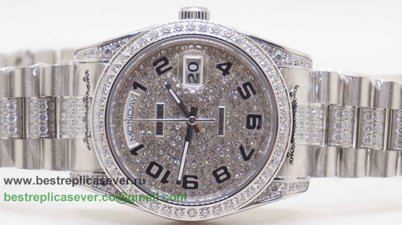 Rolex Day-Date Automatic S/S 36MM Diamonds Sapphire RXG466